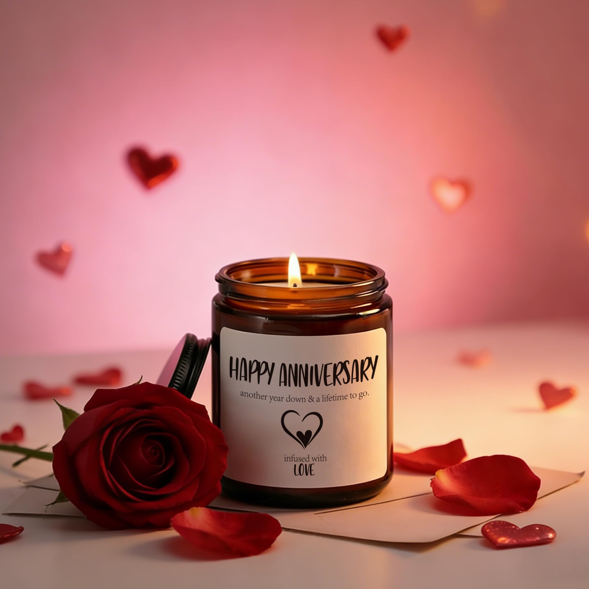 Amazon.com: Happy Anniversary Candle - Valentines Day Gifts for